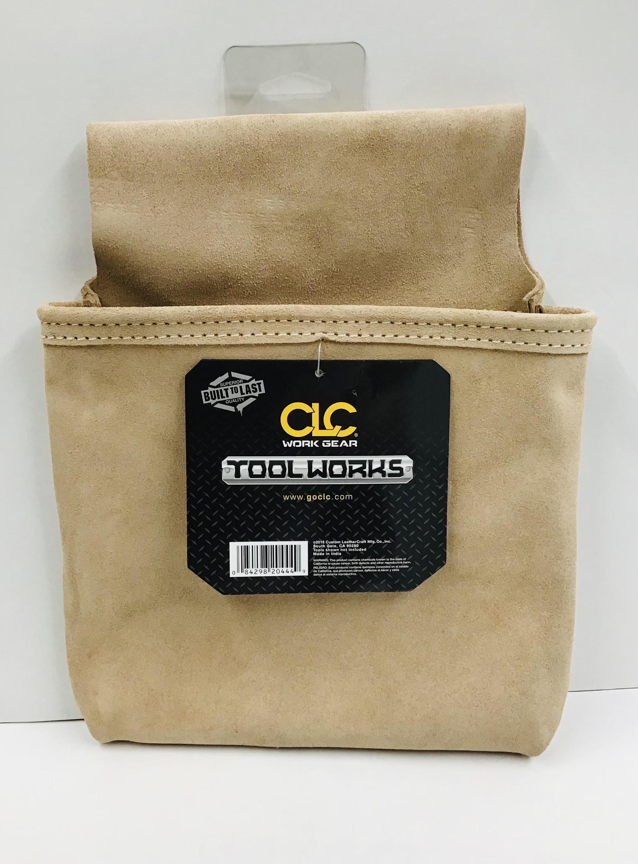 CLC 444X 牛革スエードツールポーチ １ポケット 腰袋 釘袋 